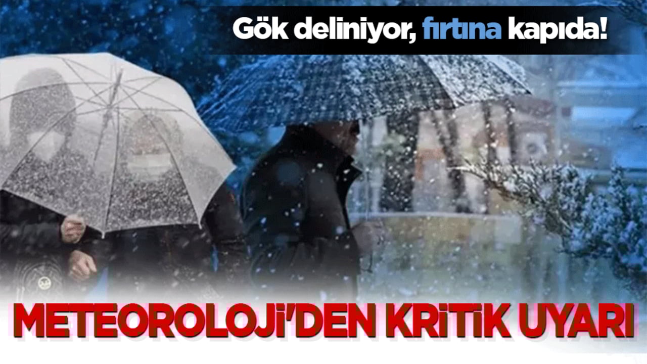 Gök deliniyor, fırtına kapıda! Meteoroloji'den kritik uyarı: Mecbur kalmadıkça dışarı adımınızı atmayın!