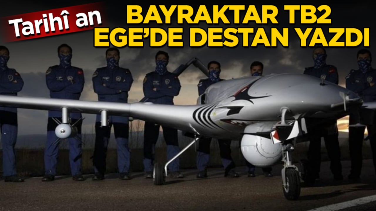 Gökçeada semalarında tarihî an! Milli gururumuz Bayraktar TB2, Ege’de destan yazdı