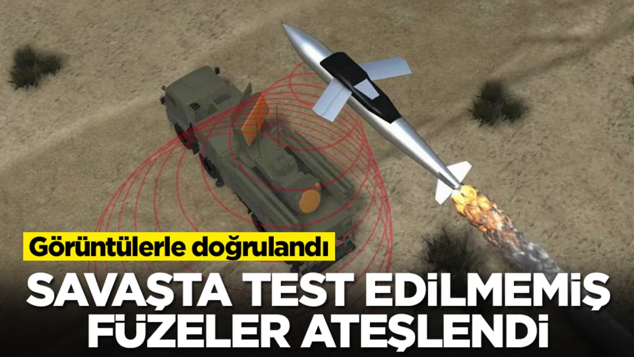 Görüntülerle doğrulandı: Savaşta test edilmemiş füzeler ateşlendi