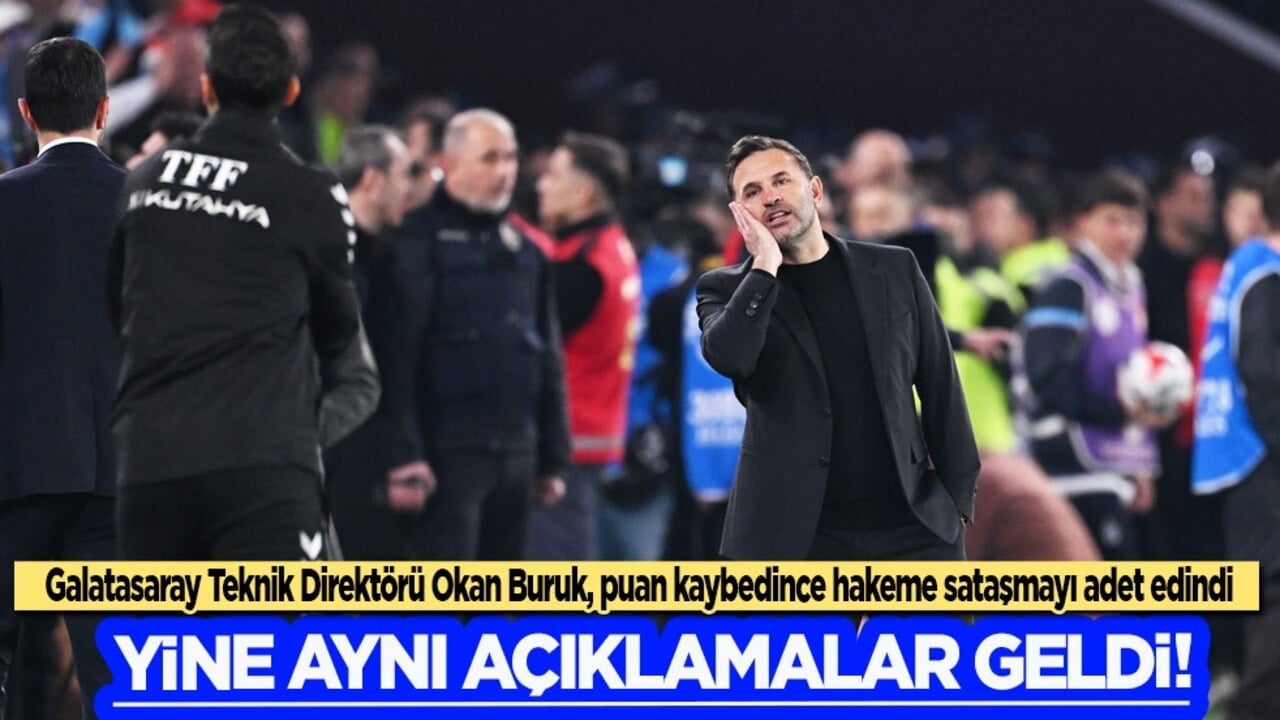 Göz göre göre yine hakeme salladı! Takımı kötü oynamasına rağmen maalesef gerçekleri yine görmedi!