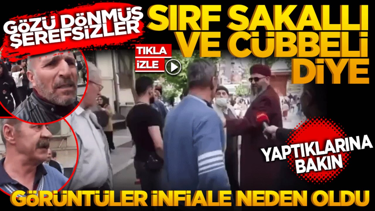 Gözü dönmüş şerefsizler! Sırf sakallı ve cübbeli diye yaptıklarına bakın
