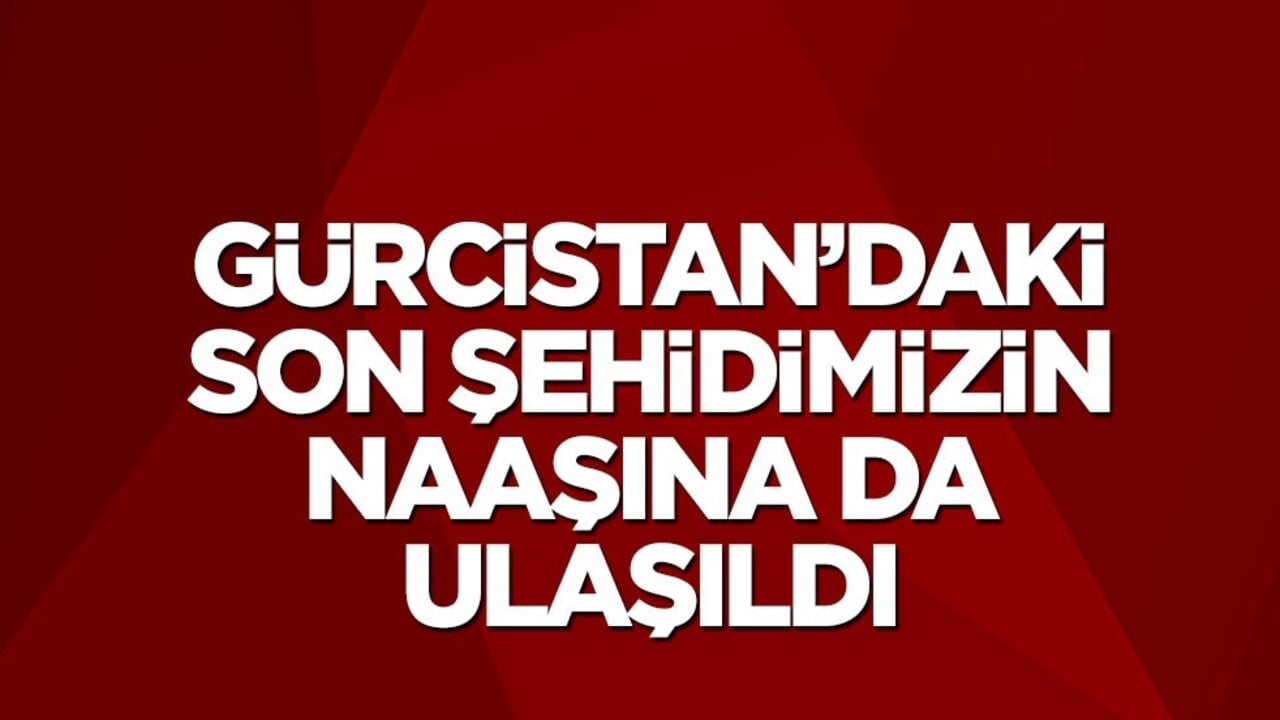 Gürcistan'da kargo uçağımız düşmüştü: Son şehidimizin naaşı da bulundu