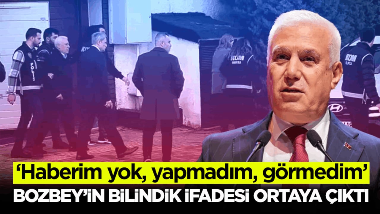 ‘Haberim yok, yapmadım, görmedim’ Bozbey’in bilindik ifadesi ortaya çıktı