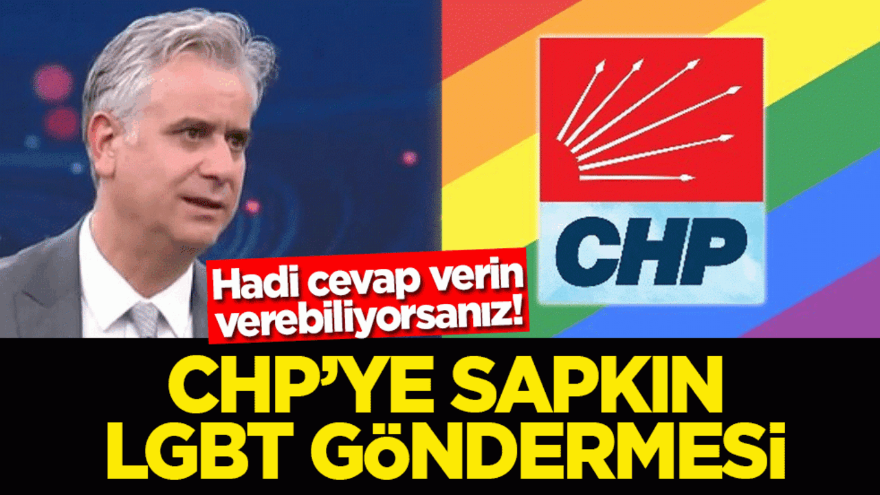 Hadi cevap verin verebiliyorsanız! CHP’ye sapkın LGBT göndermesi