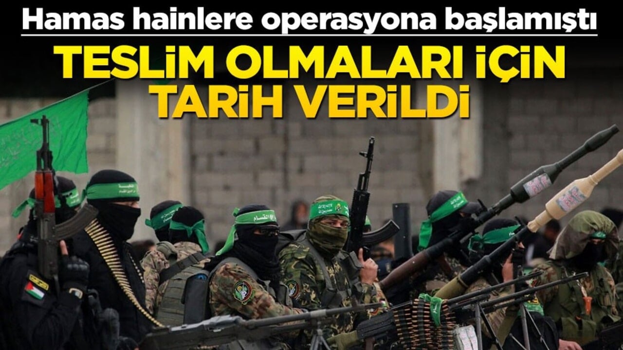 Hainlere operasyon başlamıştı! Hamas teslim olmaları için süre verdi