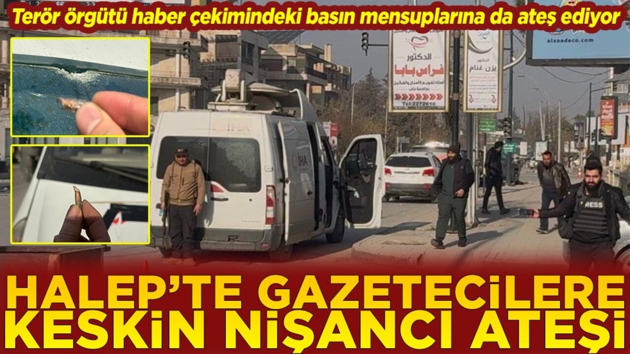 Halep’te gazetecilere keskin nişancı ateşi