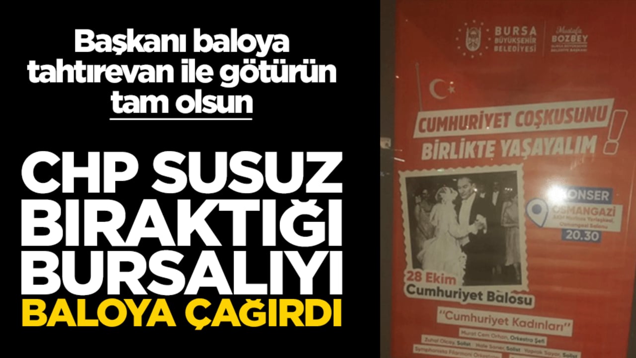 Halk su bulamıyor, CHP’li belediye balo düzenliyor