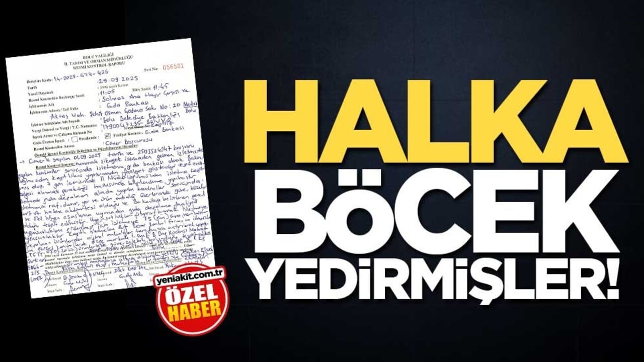 Halka böcek yedirmişler!