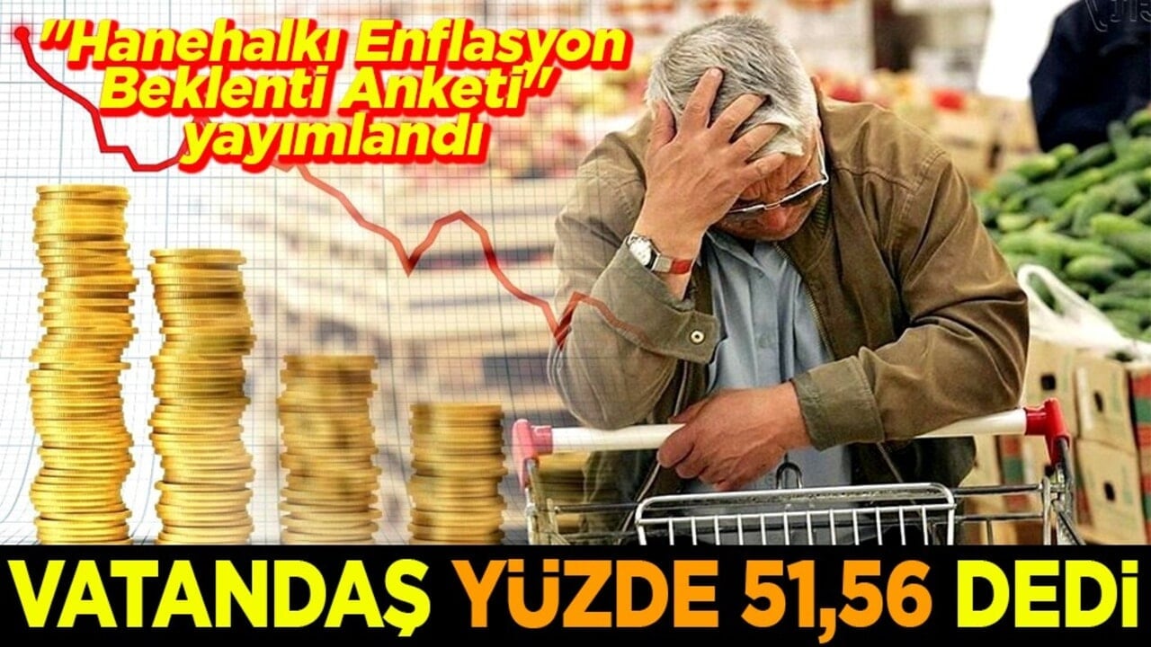 "Hanehalkı Enflasyon Beklenti Anketi" yayımlandı Vatandaş yüzde 51,56 dedi