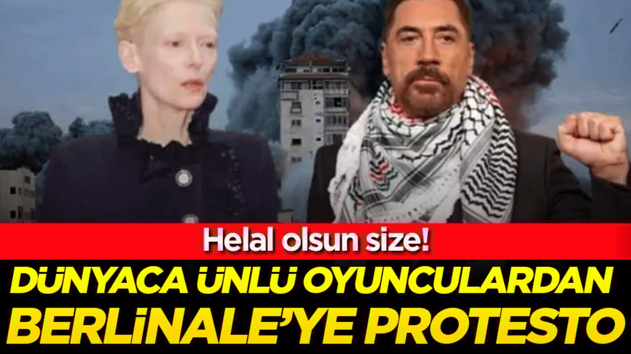 Helal olsun size: Dünyaca ünlü sanatçılardan Berlinale'ye protesto! 