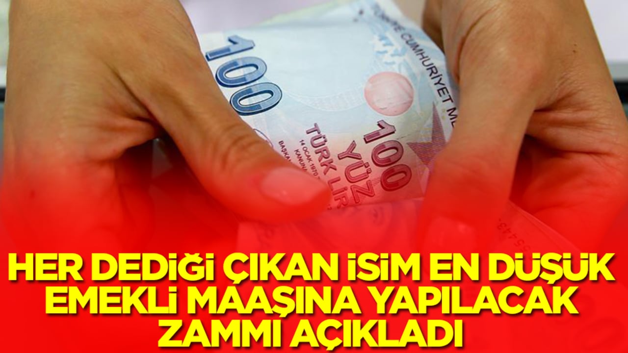 Her dediği çıkan isim en düşük emekli maaşına yapılacak zammı açıkladı