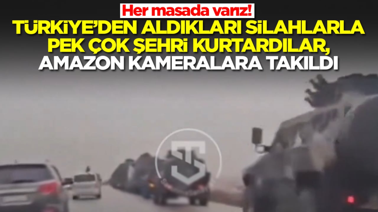 Her masada varız! Türkiye'den aldıkları silahlarla pek çok şehri kurtardılar, AMAZON 4×4 kameralara takıldı