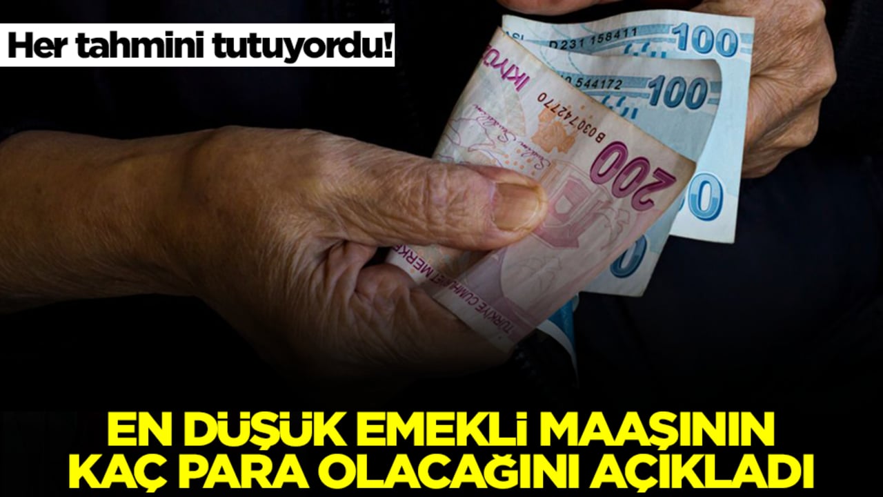 Her tahmini tutuyordu! En düşük emekli maaşının kaç para olacağını açıkladı