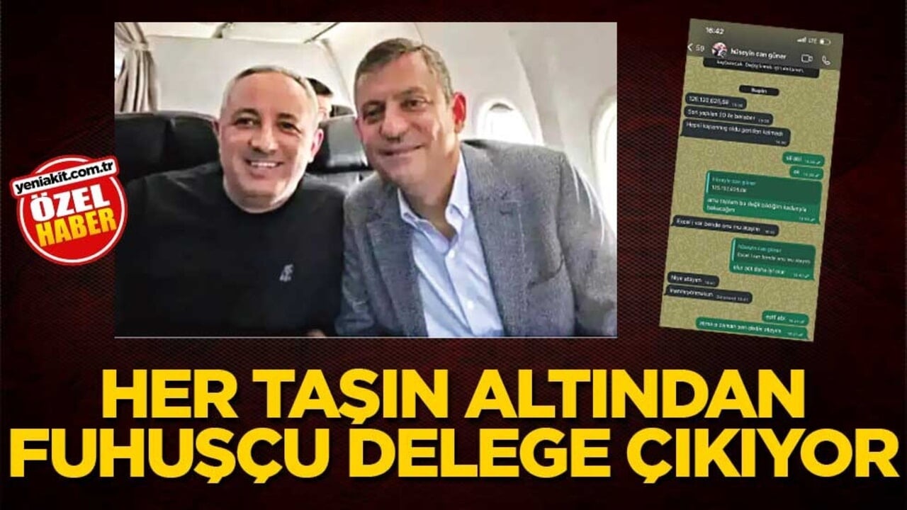 Her taşın altından fuhuşçu delege çıkıyor