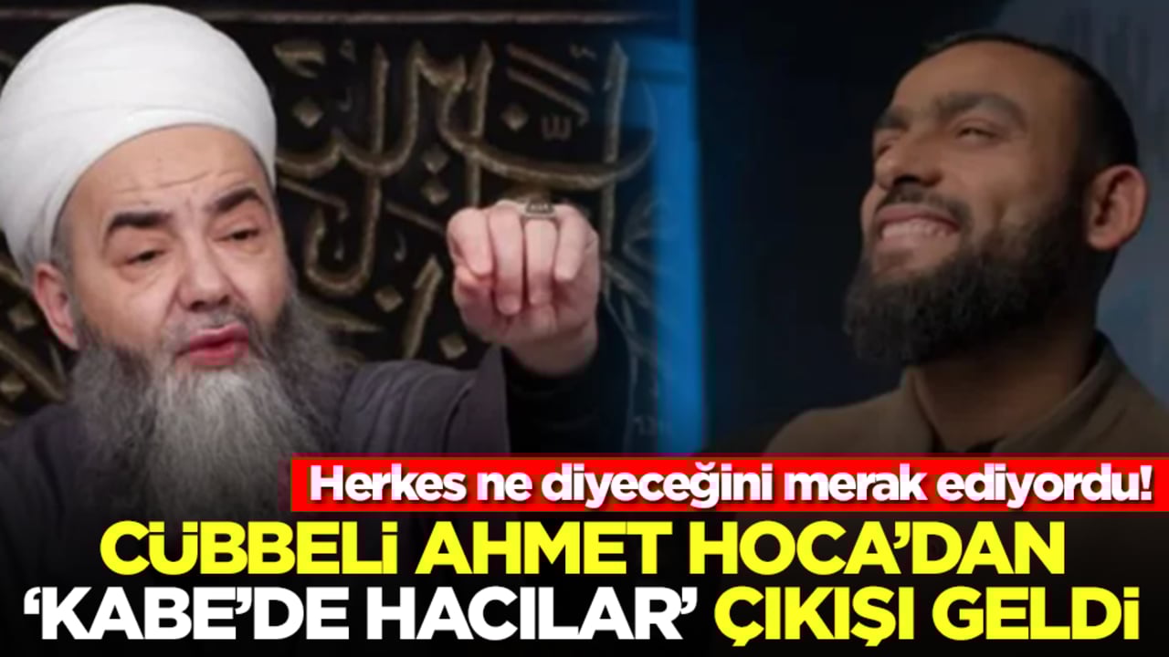 Herkes ne diyeceğini merak ediyordu! Cübbeli Ahmet Hoca'dan 'Kabe'de Hacılar' çıkışı geldi