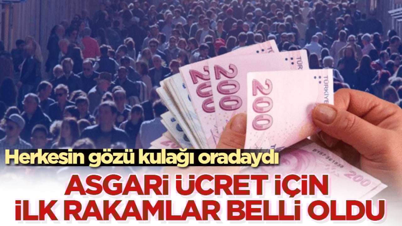 Herkesin gözü kulağı oradaydı! Asgari ücret için ilk rakamlar belli oldu