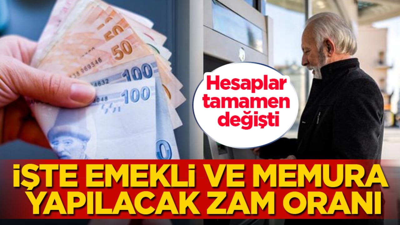 Hesaplar tamamen değişti! İşte emekli ve memura yapılacak zam oranı