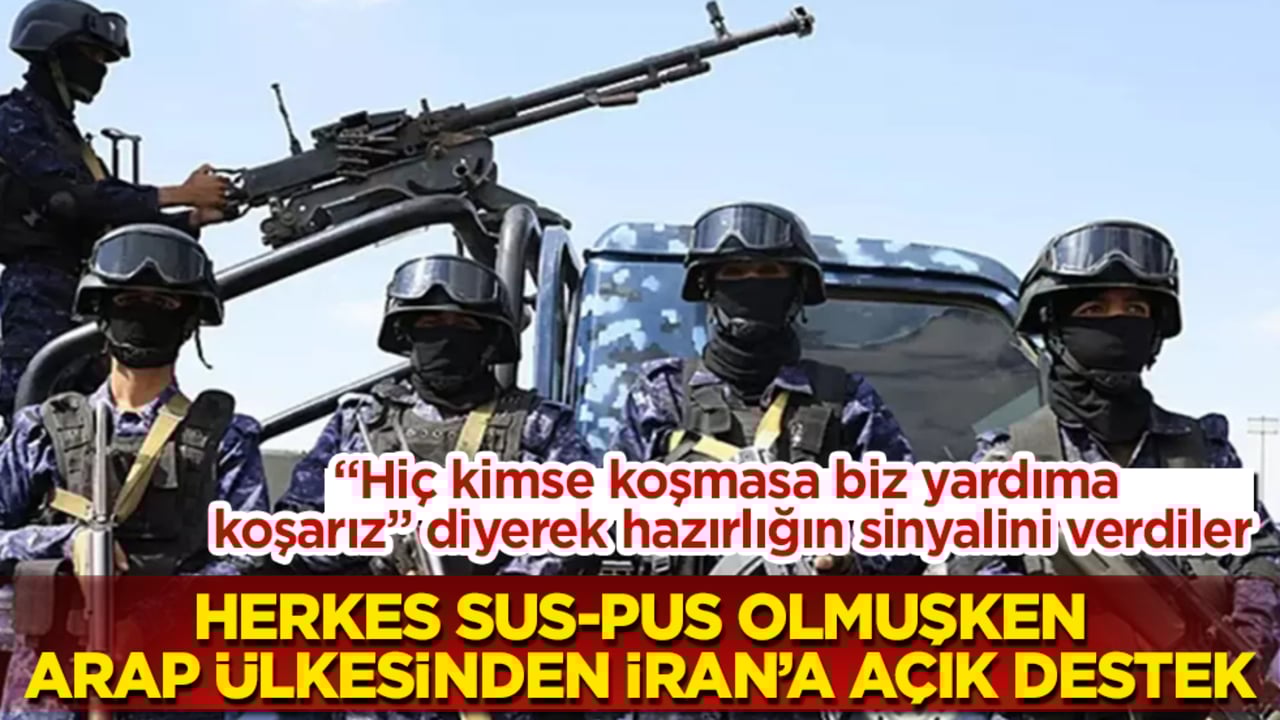 "Hiç kimse koşmasa biz yardıma koşarız" diyerek hazırlığın sinyalini verdiler! Herkes sus-pus olmuşken, Arap ülkesinden İran’a açık destek