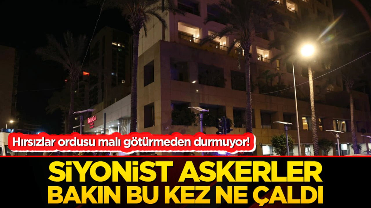 Hırsızlar ordusu malı g&ouml;t&uuml;rmeden durmuyor! Siyonist askerler bakın bu kez ne &ccedil;aldı