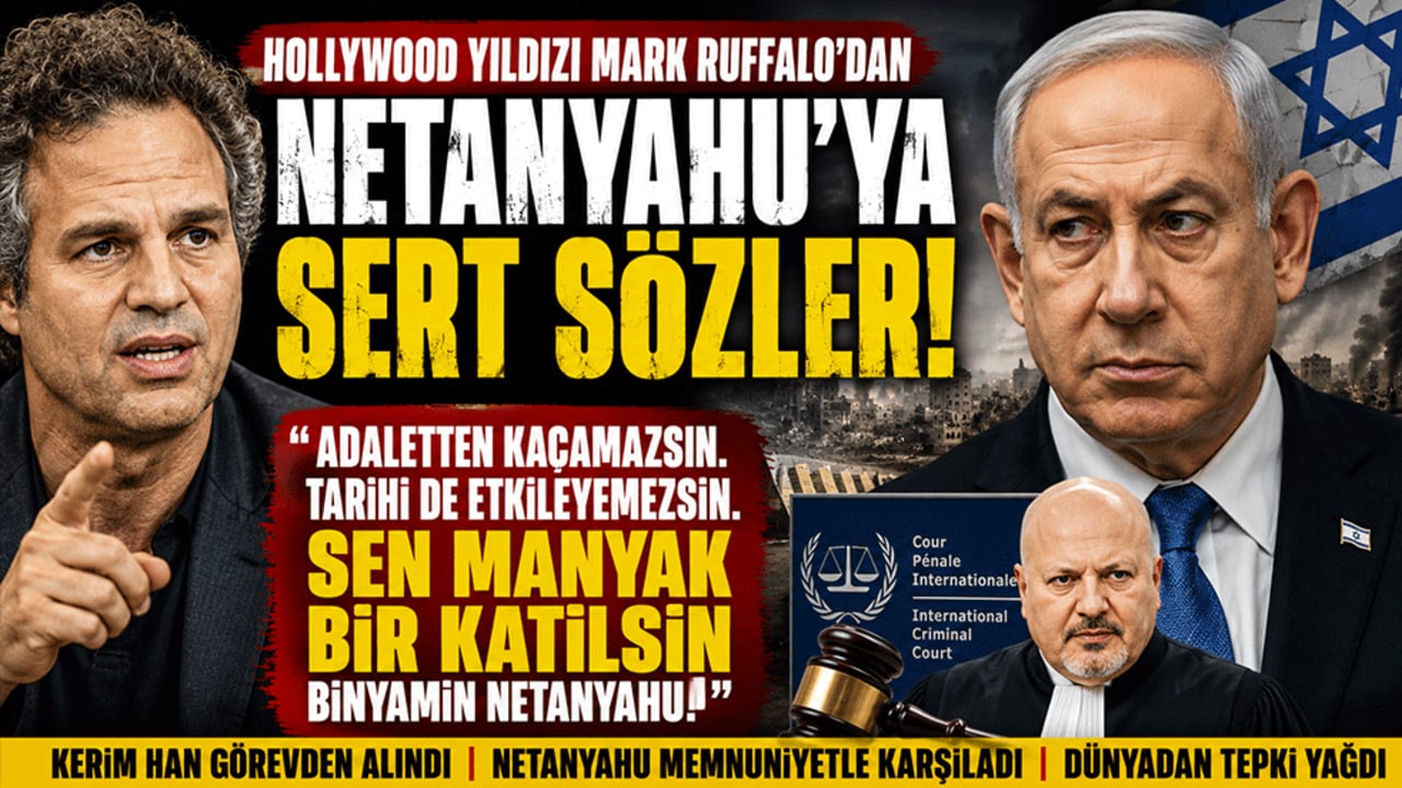 Hollywood yıldızı Mark Ruffalo'dan Netanyahu'ya sert sözler: "Sen manyak bir katilsin"
