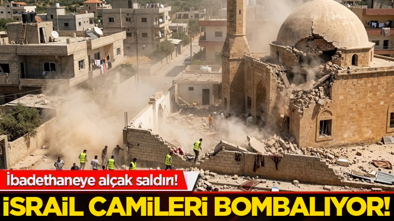 İbadethaneye alçak saldırı! İsrail camileri bombalıyor!