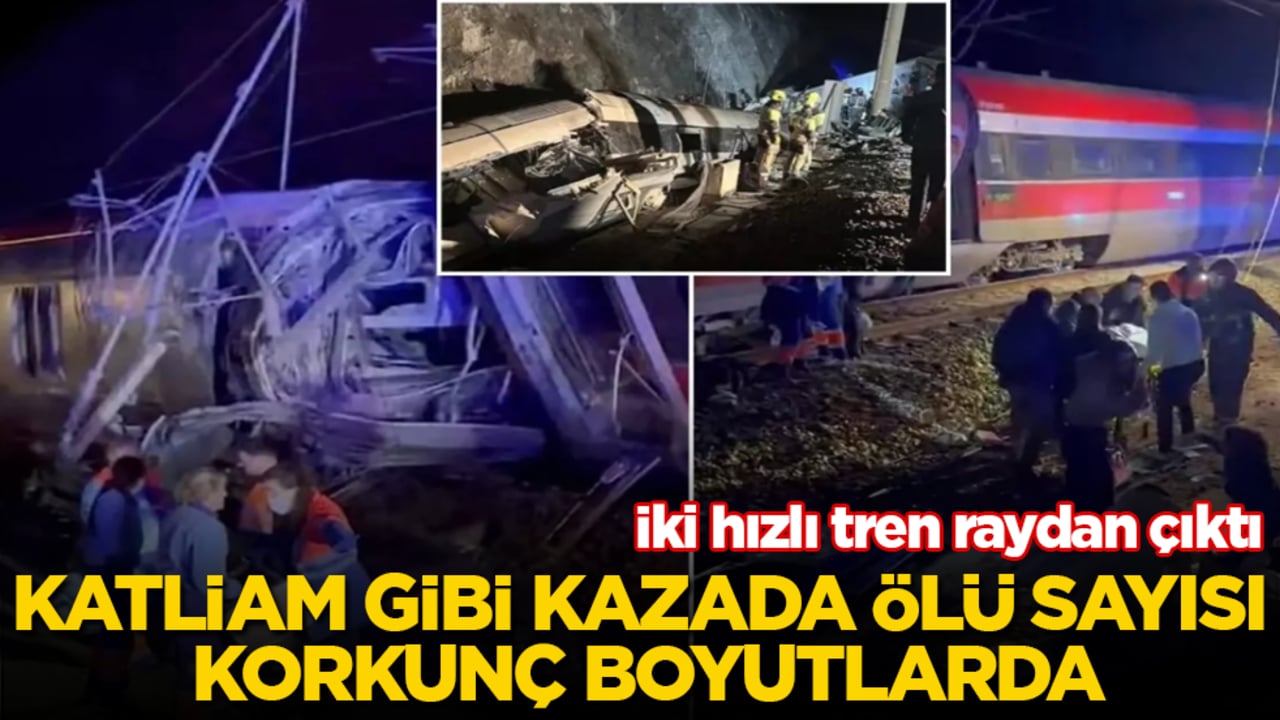 İki hızlı tren raydan çıktı! Katliam gibi kazada ölü sayısı korkunç boyutlarda