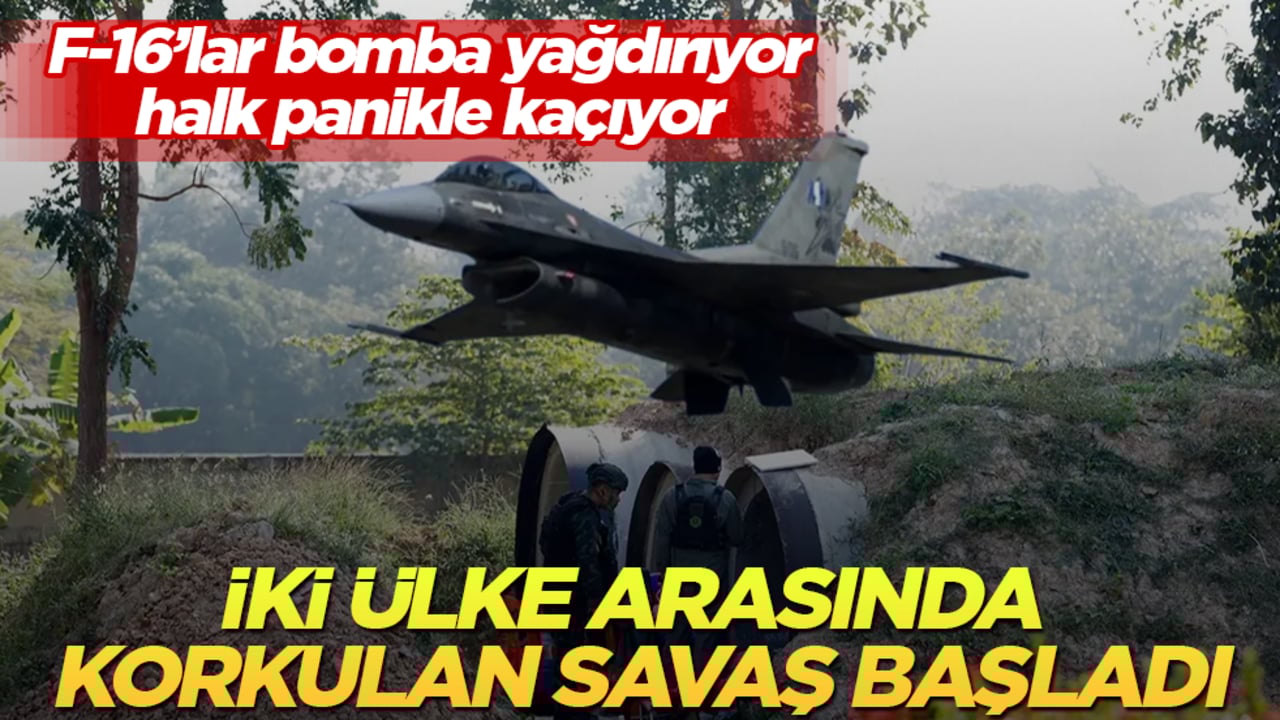 İki ülke arasında korkulan savaş başladı! F-16’lar bomba yağdırıyor, halk panikle kaçıyor