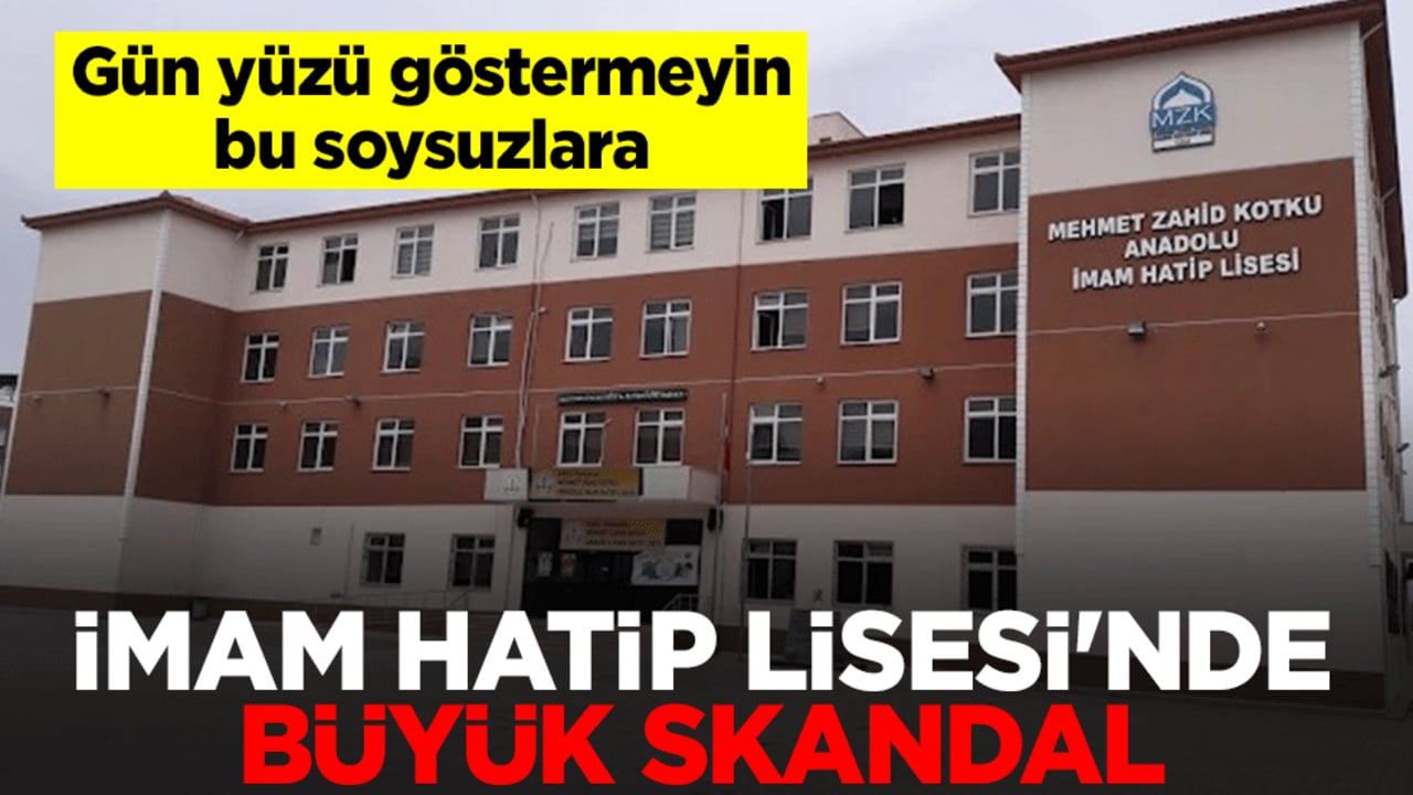 İmam Hatip Lisesi'nin bahçesinde büyük skandal! Müdür yardımcısı yaralandı