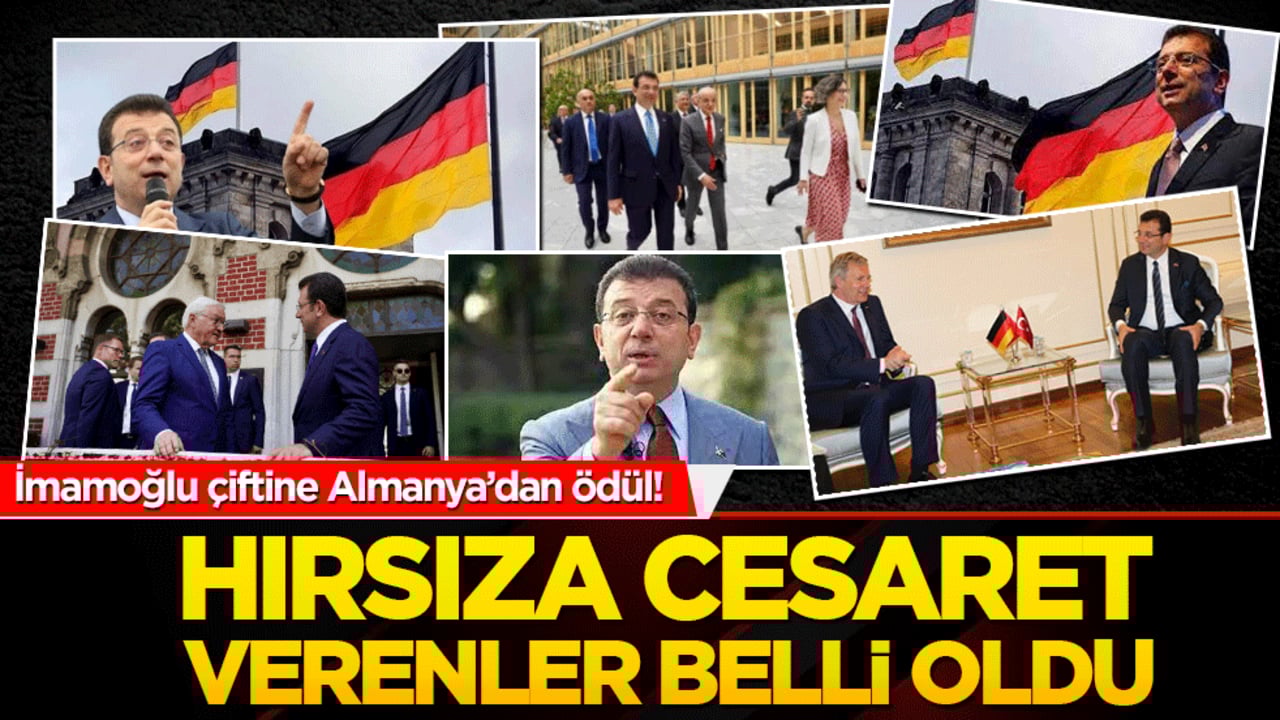 İmamoğlu çiftine Almanya’dan ödül! Hırsıza cesaret verenler belli oldu