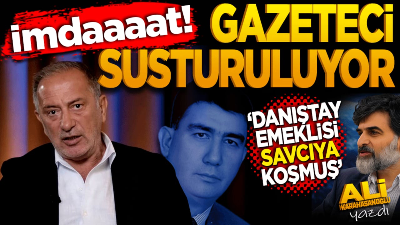 İmdaaat. Gazeteci susturuluyor! Danıştay emeklisi savcıya koşmuş!