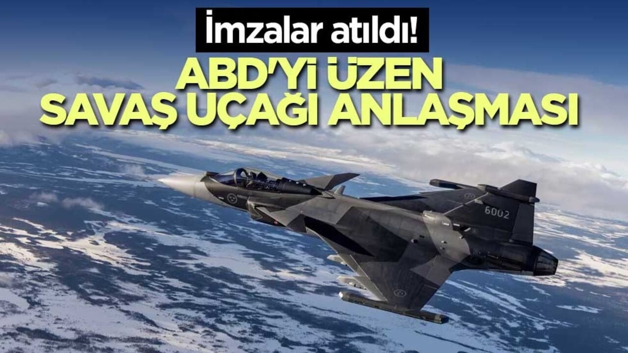 İmzalar atıldı! ABD'yi üzen savaş uçağı anlaşması