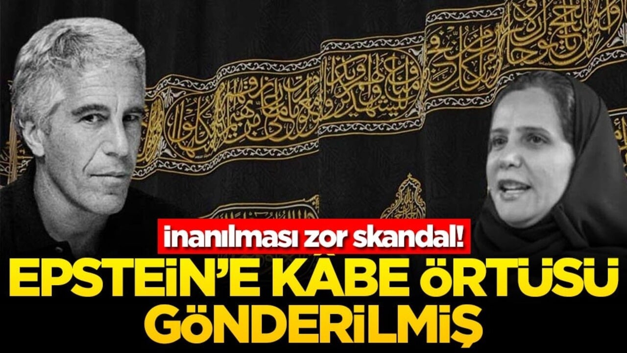 İnanılması zor skandal! Epstein’e Kâbe örtüsü gönderilmiş