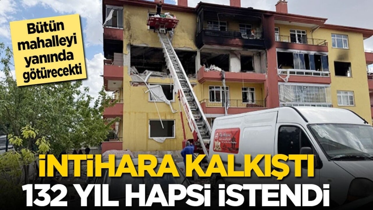 İntihara kalkıştı, 132 yıl hapsi istendi