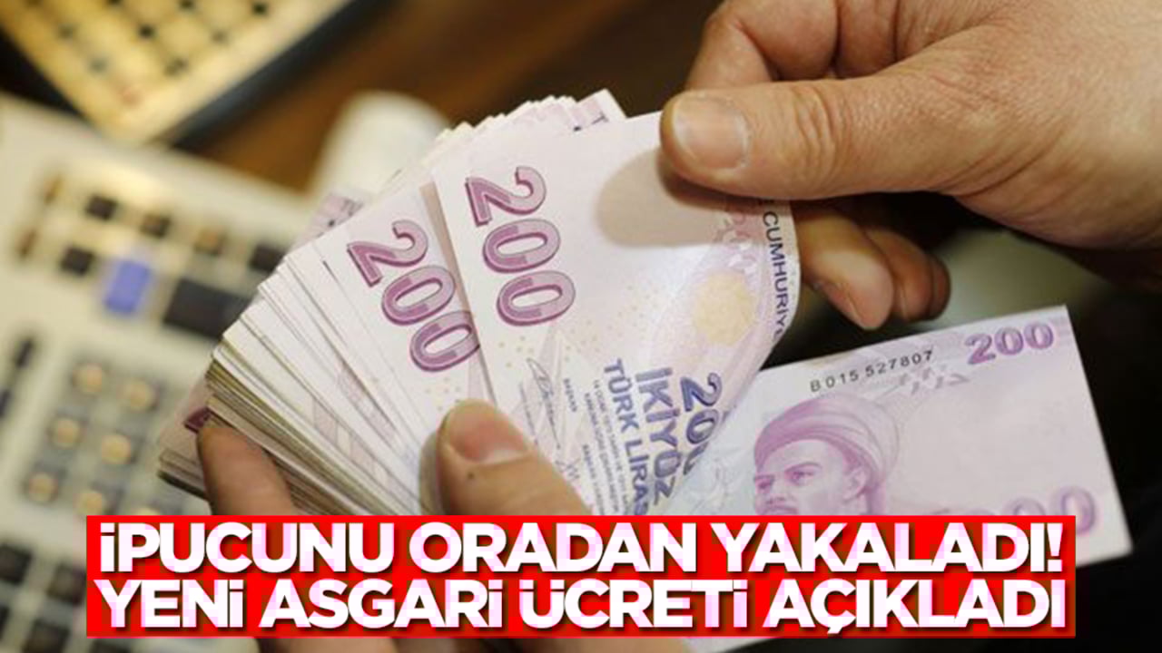 Yeni asgari ücreti açıkladı