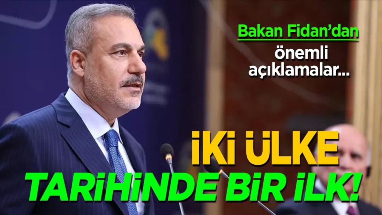 Irak'ta önemli açıklamalar! Bakan Fidan: İki ülke tarihinde bir ilk... Türkiye - Irak arasında su anlaşması