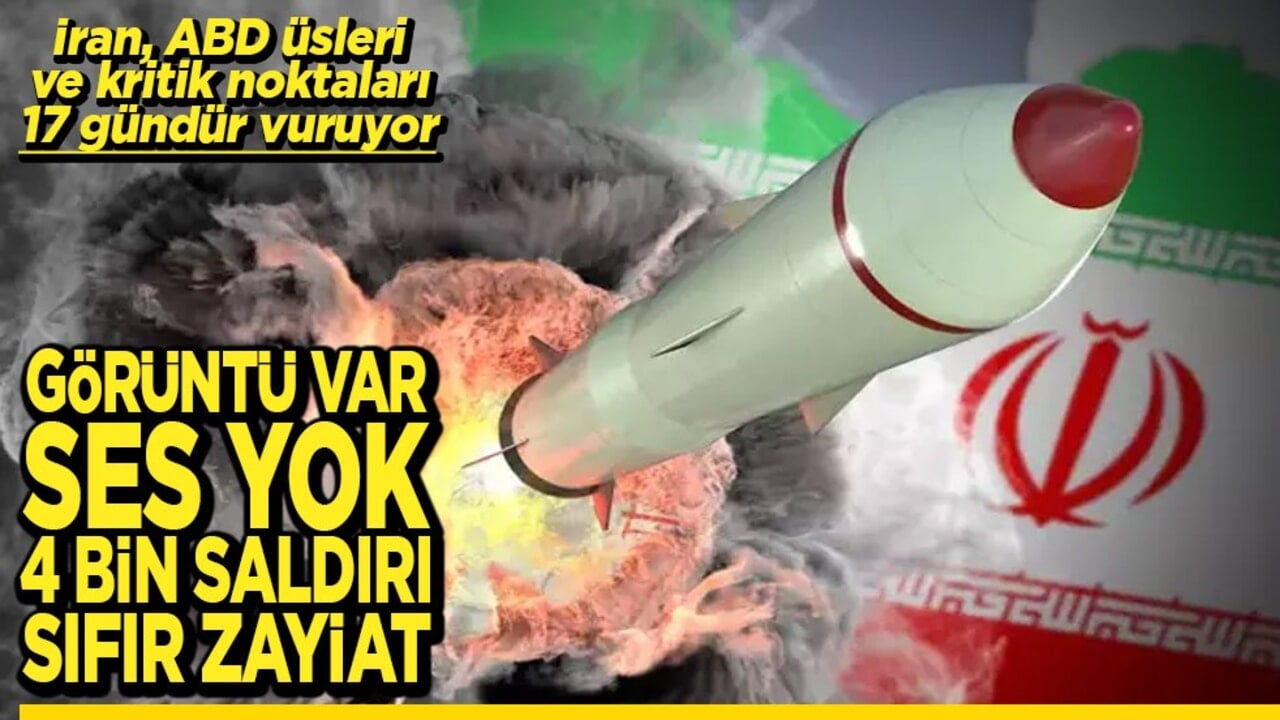 İran, ABD üsleri ve kritik noktaları 17 gündür vuruyor Görüntü var ses yok 4 bin saldırı sıfır zayiat