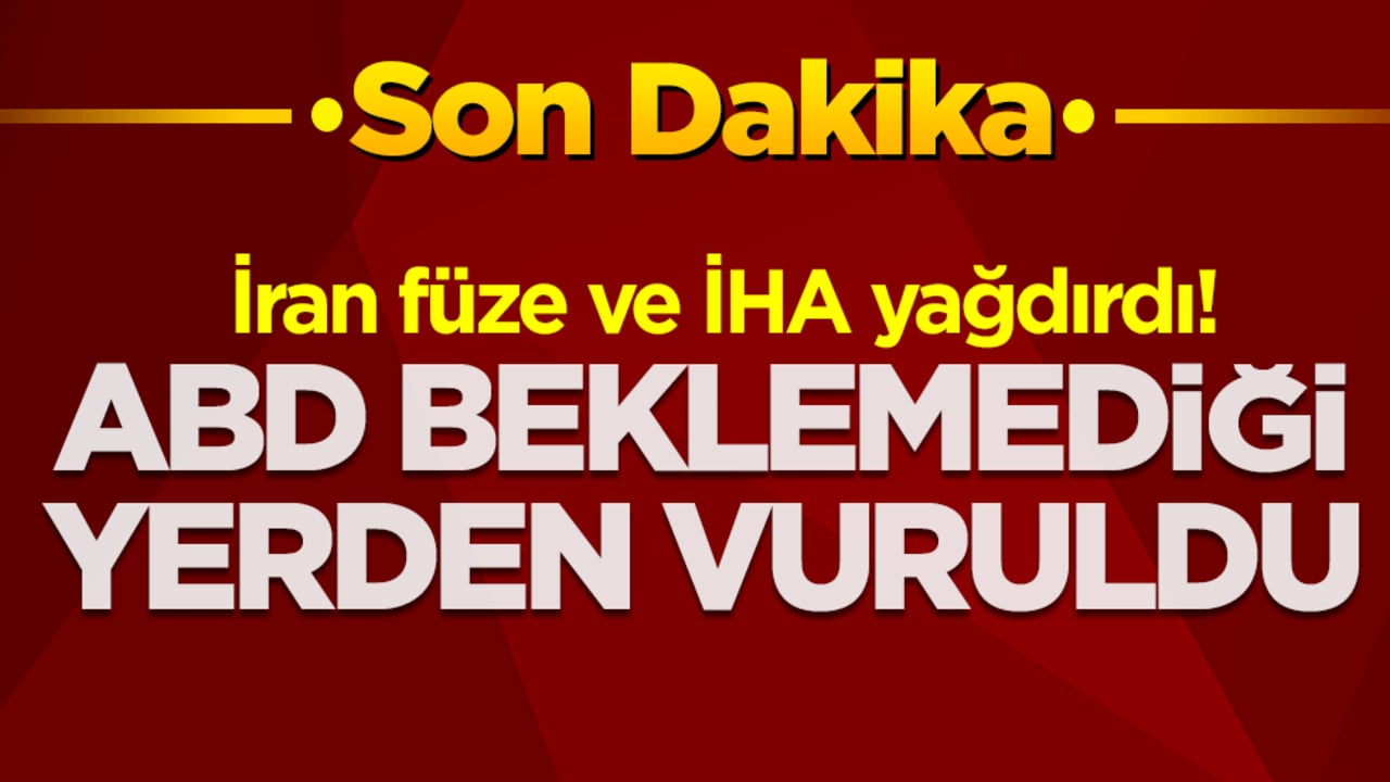 İran füze ve İHA yağdırdı! ABD beklemediği yerden vuruldu