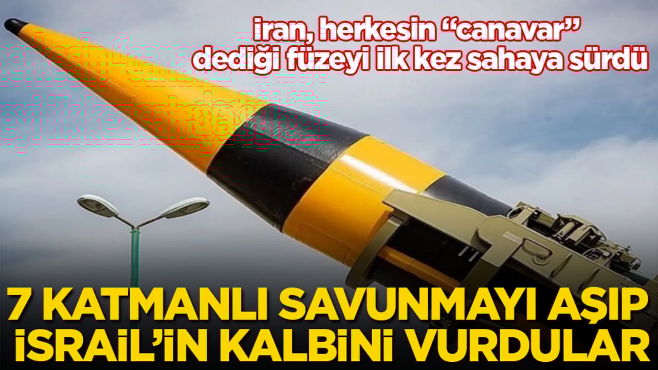 İran, herkesin "canavar" dediği füzeyi ilk kez sahaya sürdü! 7 katmanlı savunmayı aşıp İsrail’in kalbini vurdular