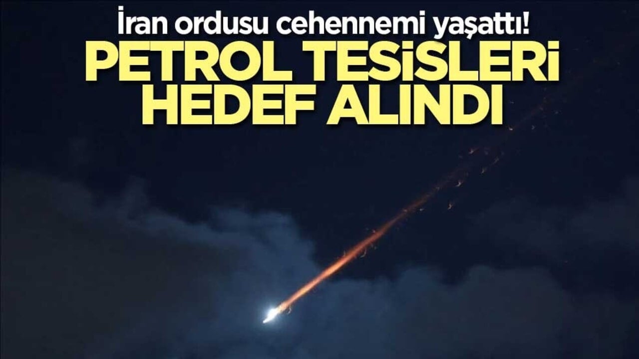 İran ordusu cehennemi yaşattı! Petrol tesisleri hedef alındı
