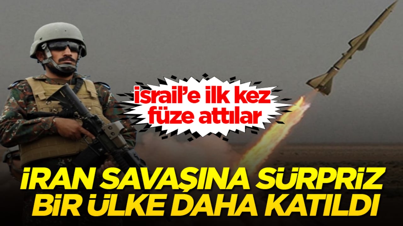 İran savaşına sürpriz bir ülke daha katıldı! İsrail’e ilk kez füze attılar