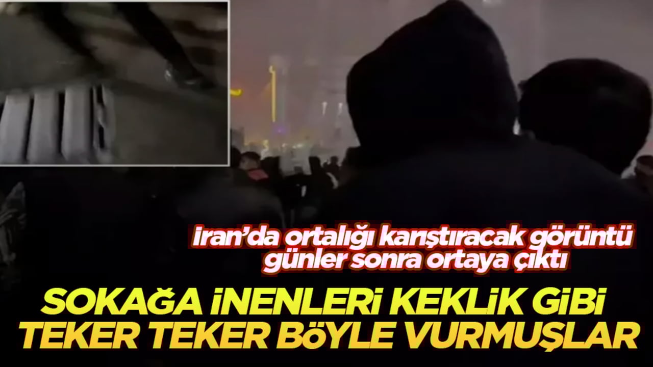 İran’da ortalığı karıştıracak görüntü günler sonra ortaya çıktı! Sokağa inenleri keklik gibi teker teker böyle vurmuşlar