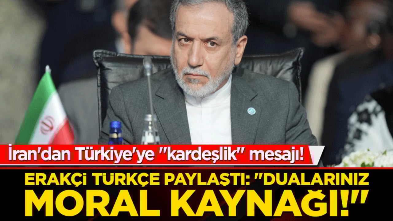 İran'dan Türkiye'ye "kardeşlik" mesajı! Erakçi Türkçe paylaştı: "Dualarınız moral kaynağı!"