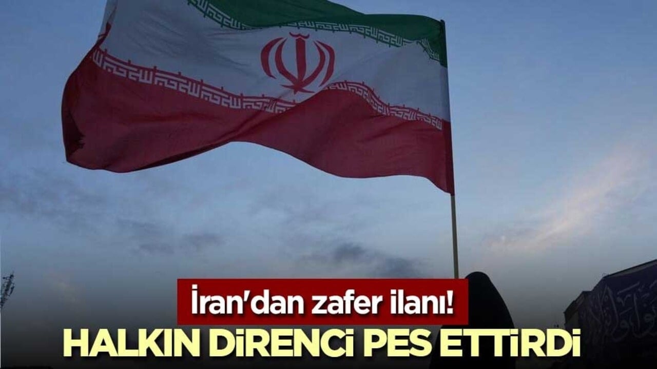 İran'dan zafer ilanı! Halkın direnci pes ettirdi