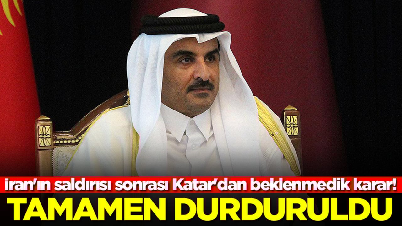 İran'ın saldırısı sonrası Katar'dan beklenmedik karar! Tamamen durduruldu