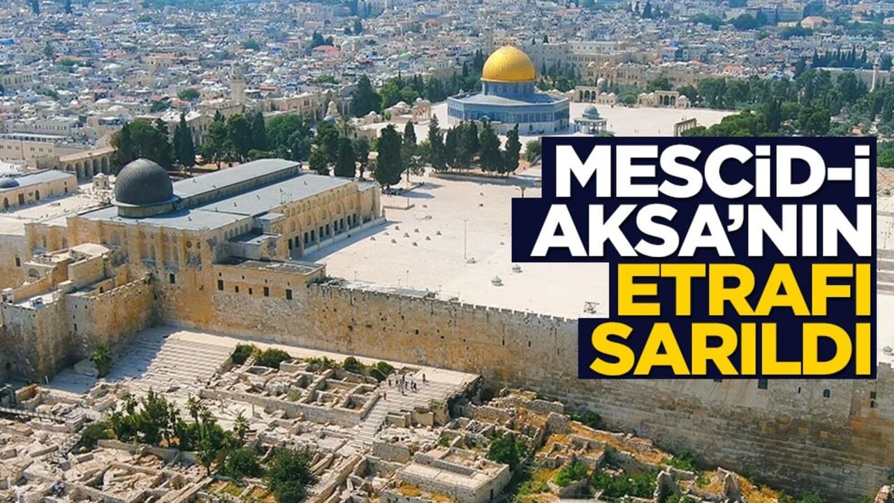 İşgalciler Mescid-i Aksa'yı örümcek ağı gibi sardı