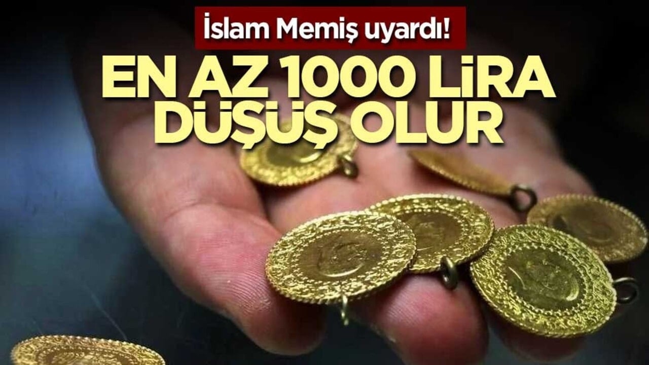 İslam Memiş'ten kritik altın uyarısı: En az 1000 lira düşüş olur