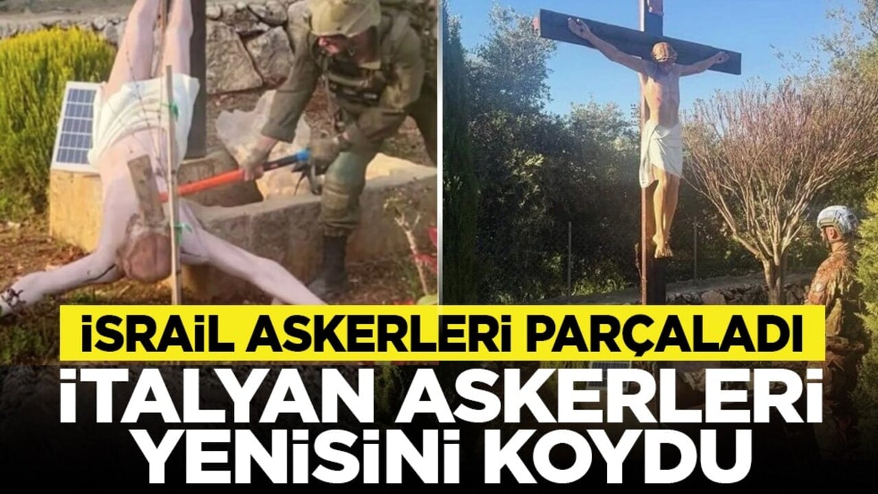 İsrail askerleri parçaladı: İtalyan askerleri yenisini koydu