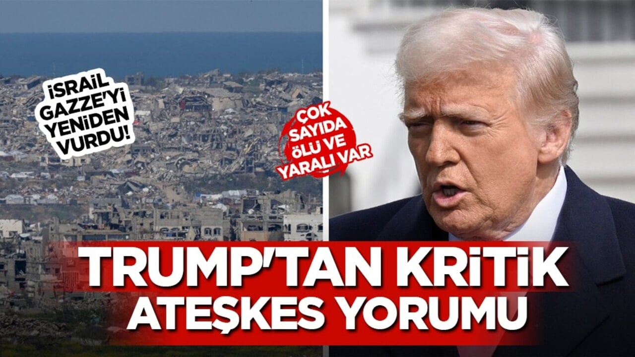 İsrail Gazze'yi bombalıyor! Trump'tan son dakika ateşkes açıklaması