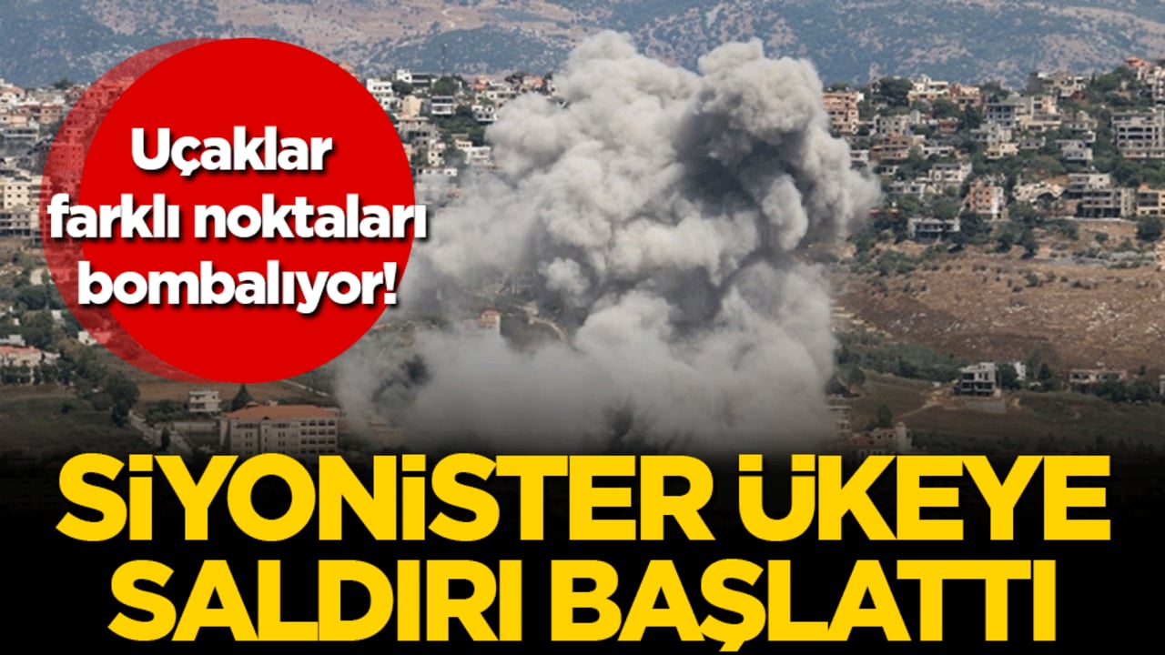 İsrail Lübnan'a saldırı başlattı: Savaş uçakları farklı noktaları bombalıyor!