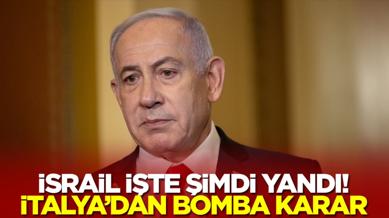 İsrail şimdi yandı! İtalya'dan bomba karar